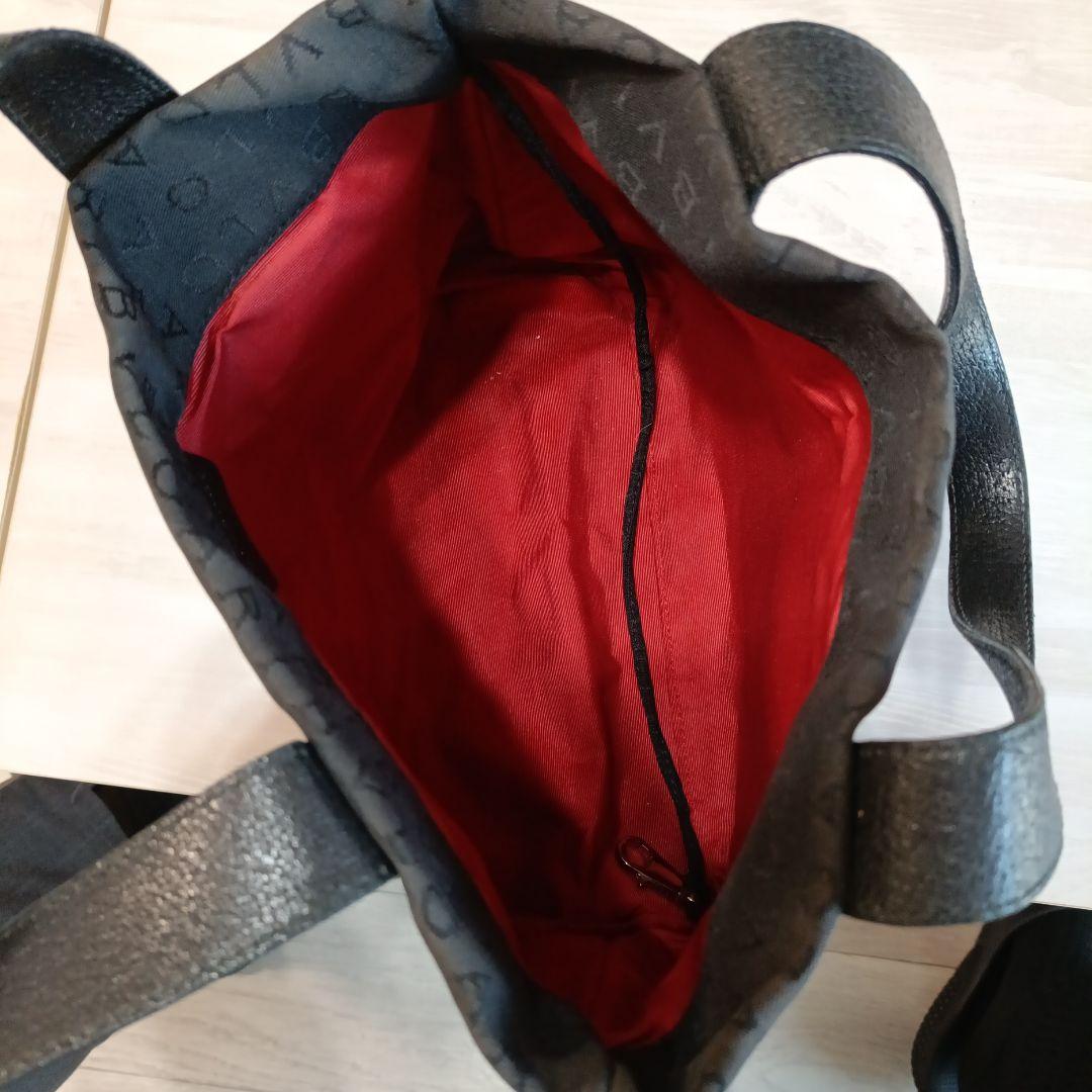 【BVLGARI】 ブラック トートバッグ