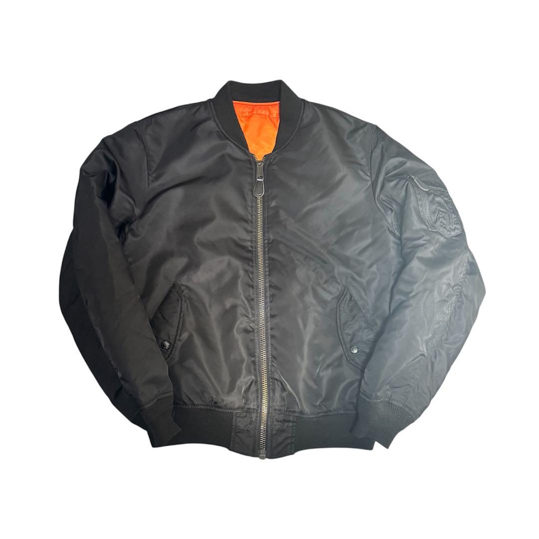 AVIREX MA-1 フライトジャケット ブラック　Lサイズ相当