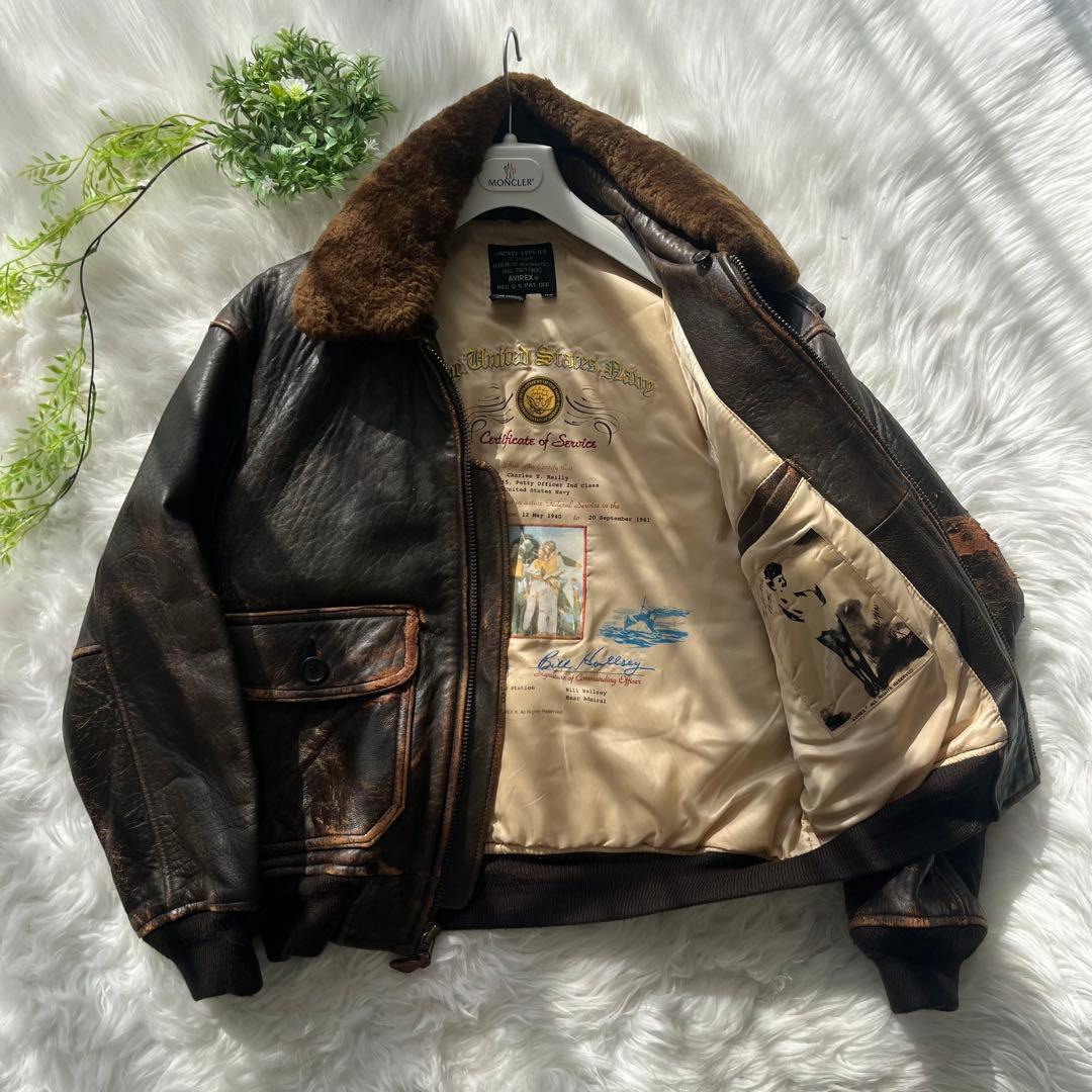 AVIREX アヴィレックス G-1フライトジャケット レザージャケット本革