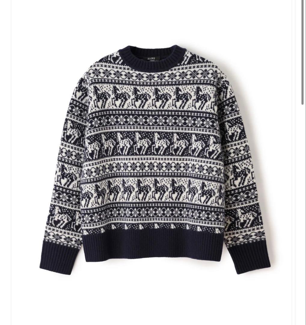 alors paris 【Rohan】ノルディック柄ニット