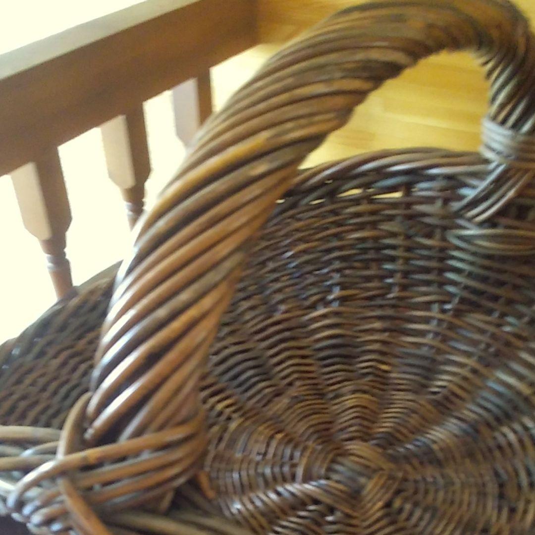 お洒落な籐かご