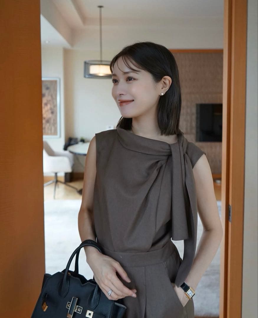 サロペット・オーバーオール・オールインワン Side Bow-tie Combinaison