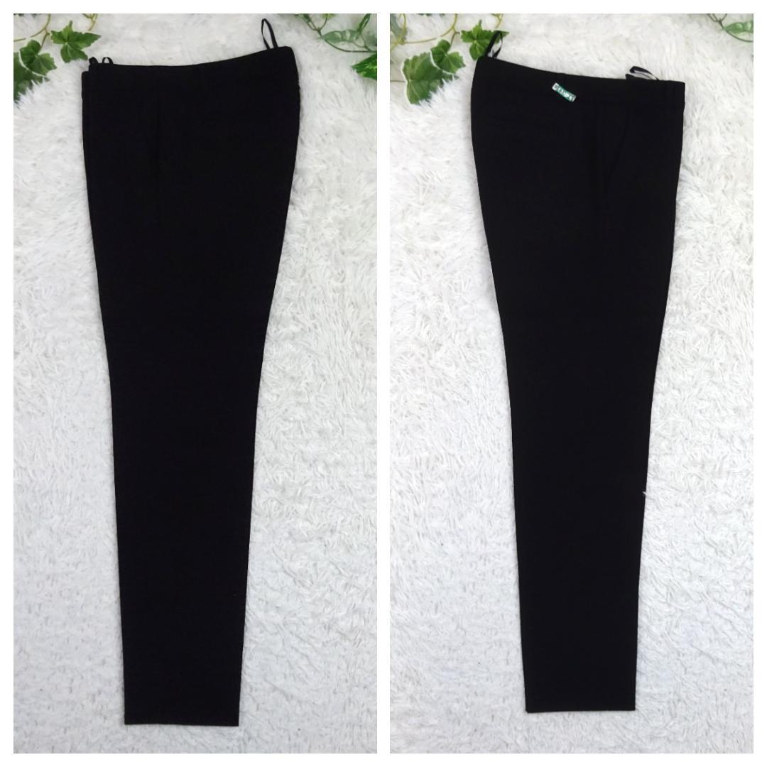 美品　インディヴィ ヴァイ　ノーカラージャケット　パンツスーツ　セットアップ　L