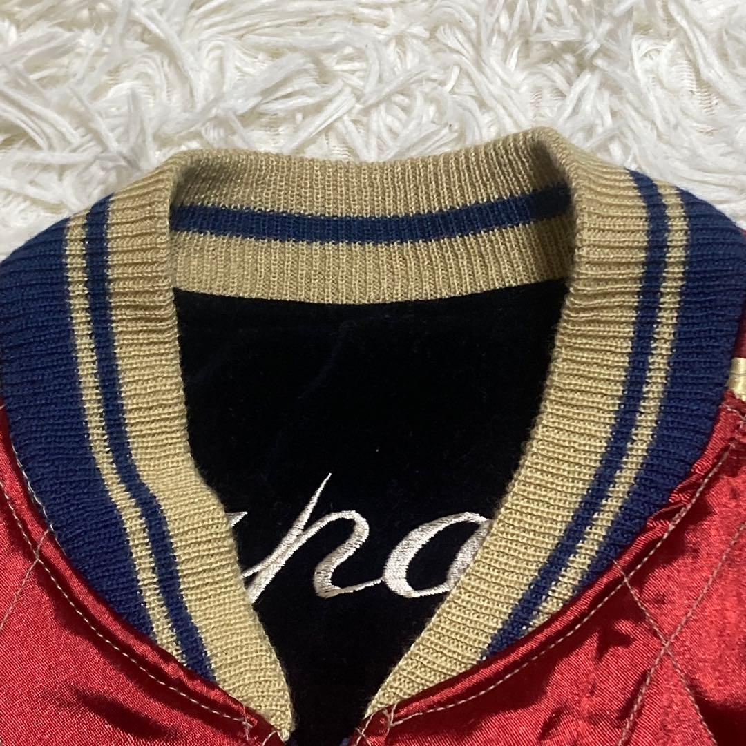 【美品】テーラー東洋 別珍 スカジャン M 虎 鷲 龍 日本地図 ヴィンテージ