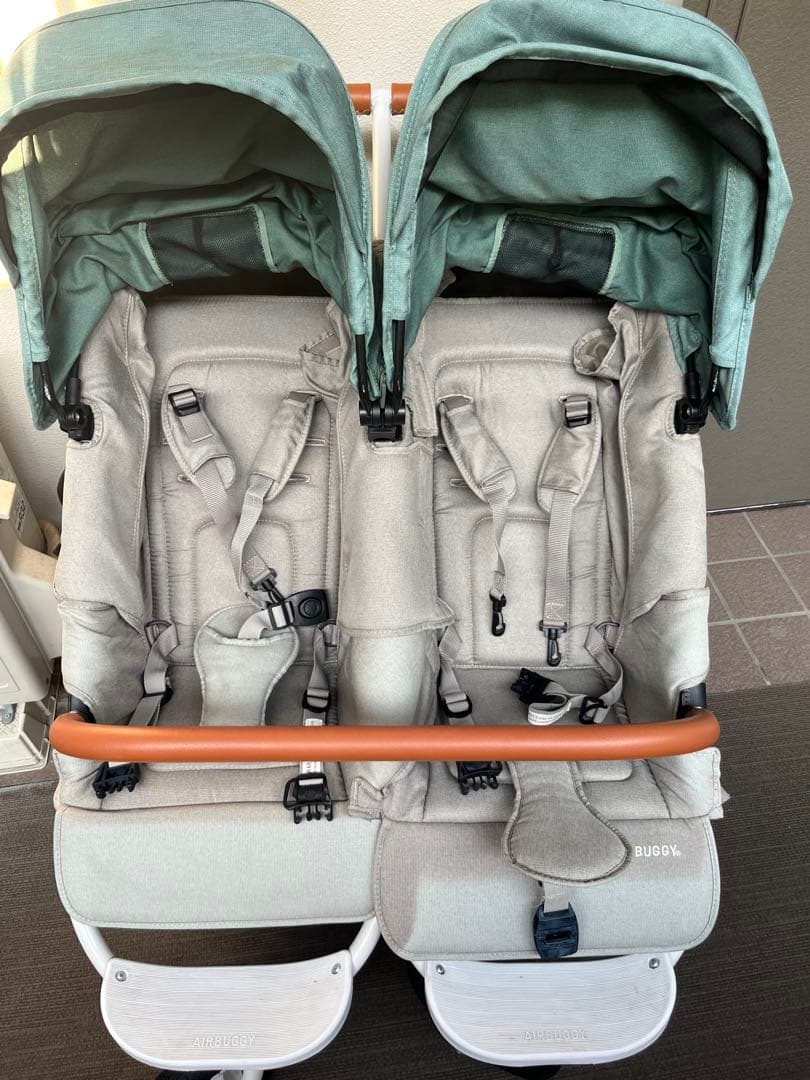 ★白水★ AIRBUGGY エアバギー　ココダブル　双子用ベビーカー