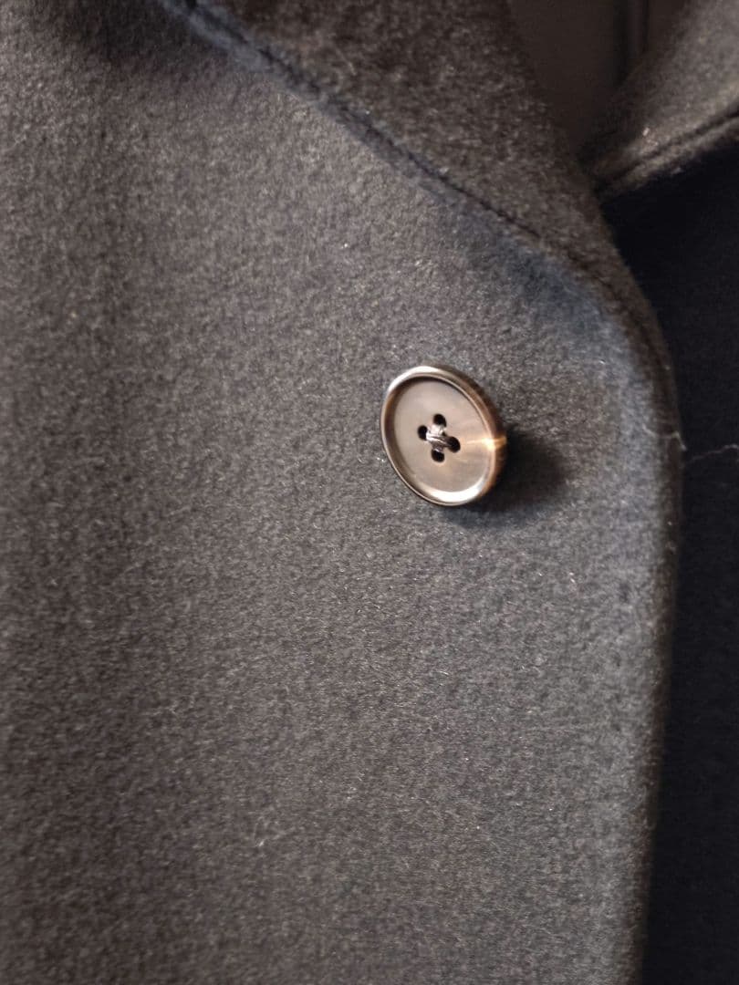 【名門】Whiteley & Green エディフィス ウールコート 44 黒