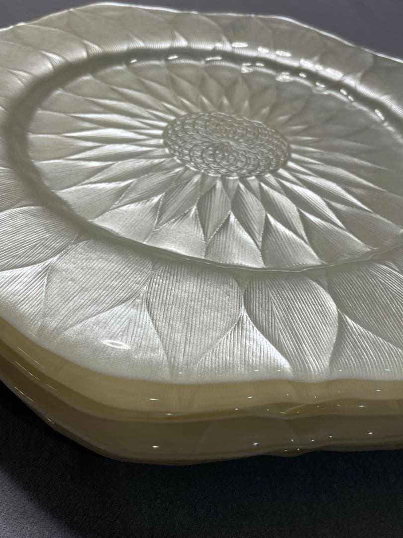 【新品】イタリア製食器　IVV社 LOTO 大皿　パールホワイト　5枚