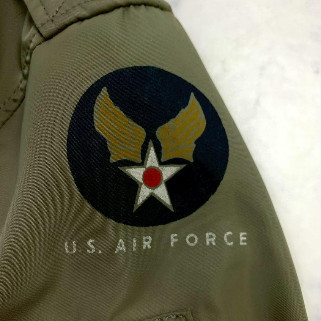 HOUSTON L-2 フライトジャケット カーキ ワッペン 38　E011