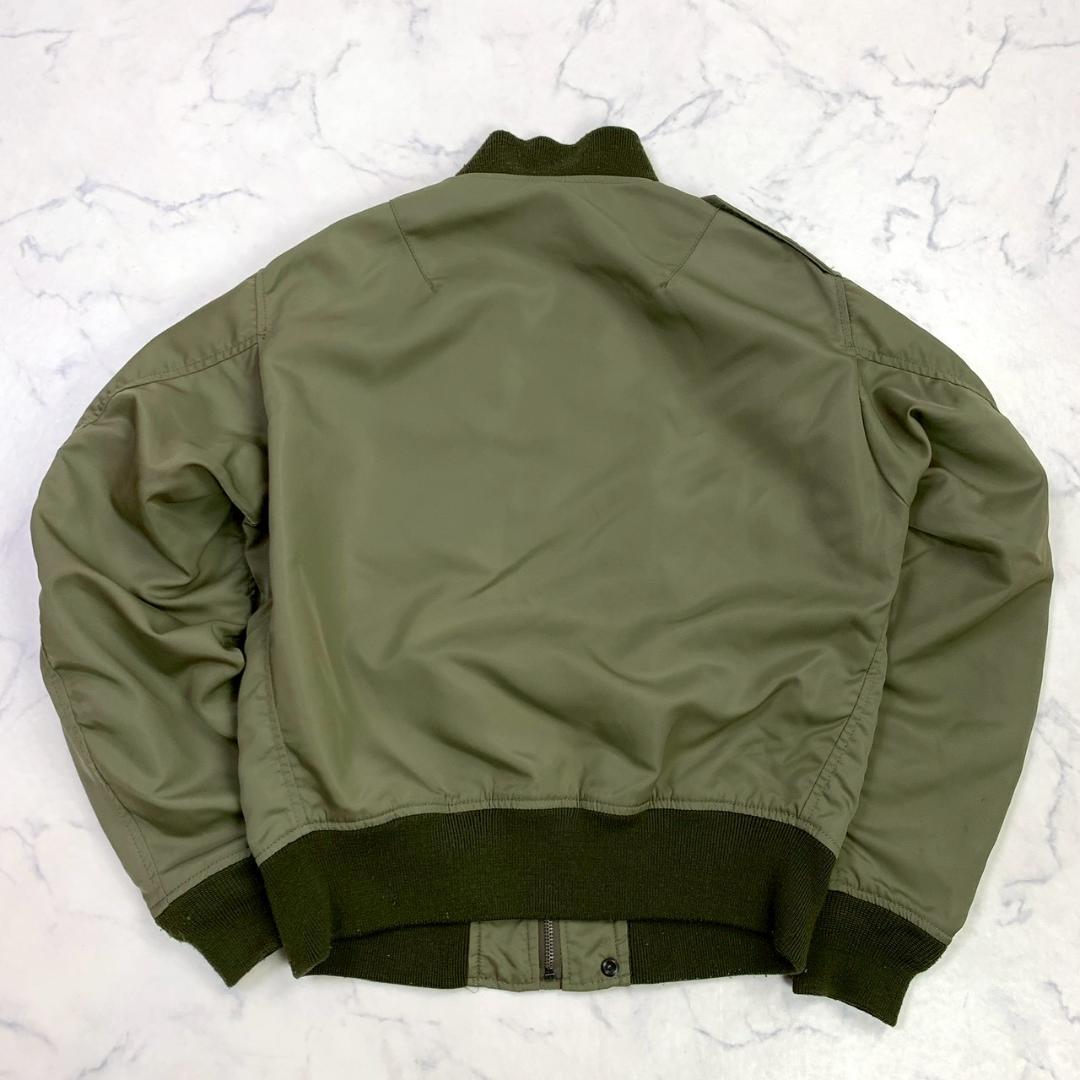 HOUSTON L-2 フライトジャケット カーキ ワッペン 38　E011
