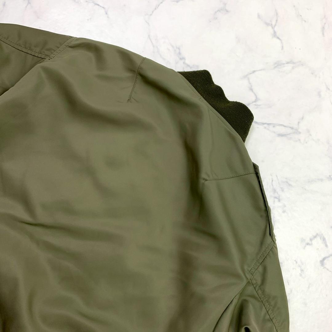 HOUSTON L-2 フライトジャケット カーキ ワッペン 38　E011