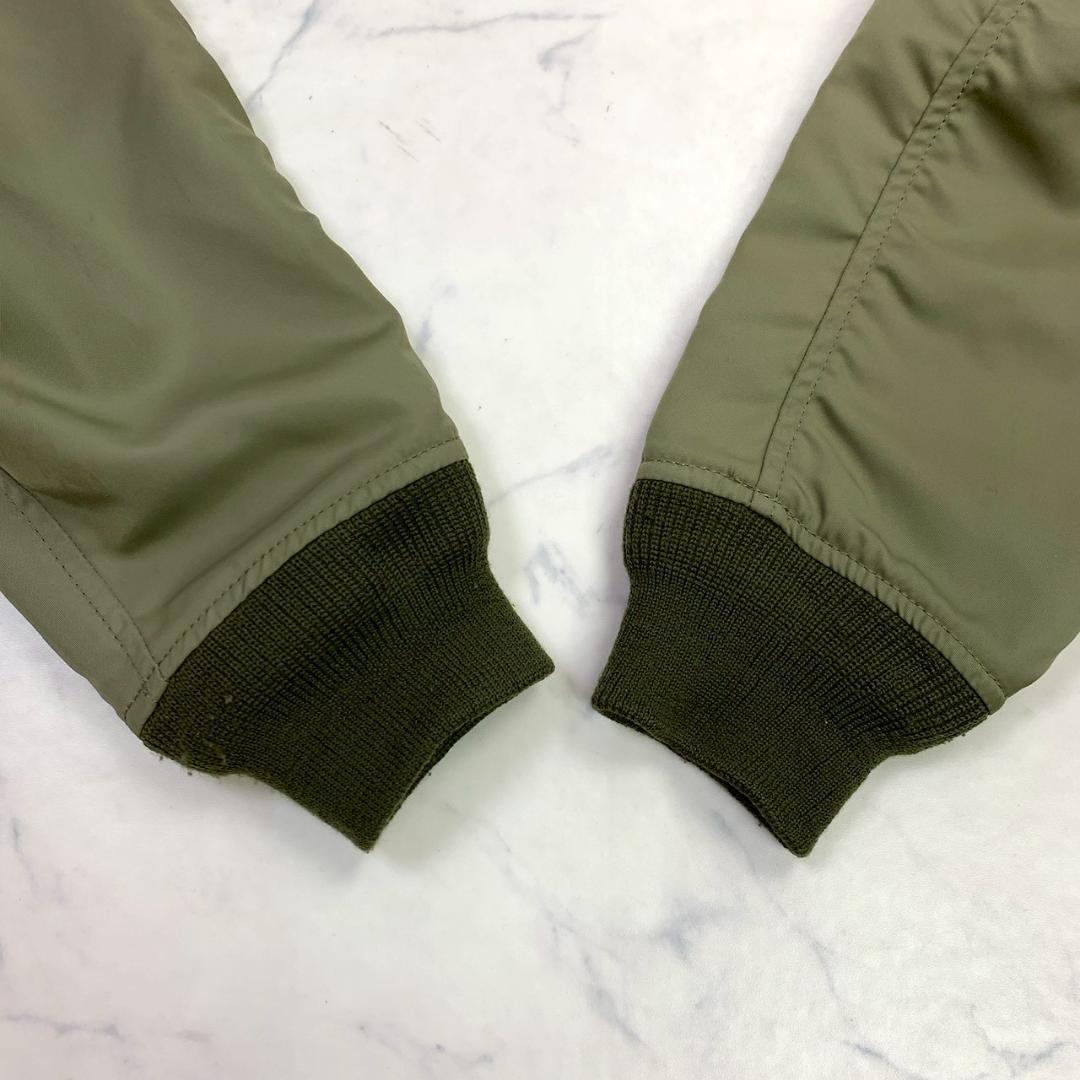 HOUSTON L-2 フライトジャケット カーキ ワッペン 38　E011