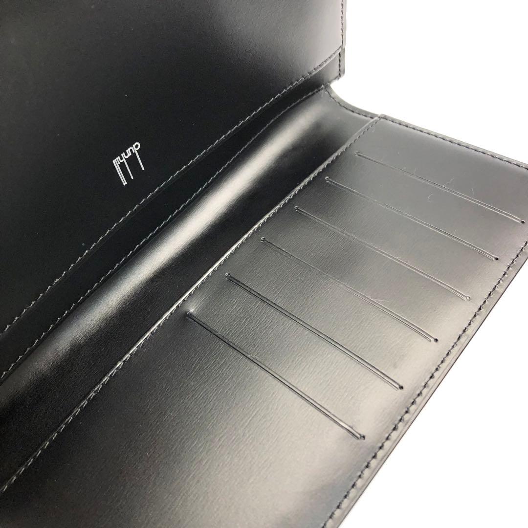 【未使用✨】　dunhill ダンヒル 二つ折り長財布 レザー ブラック　箱付き