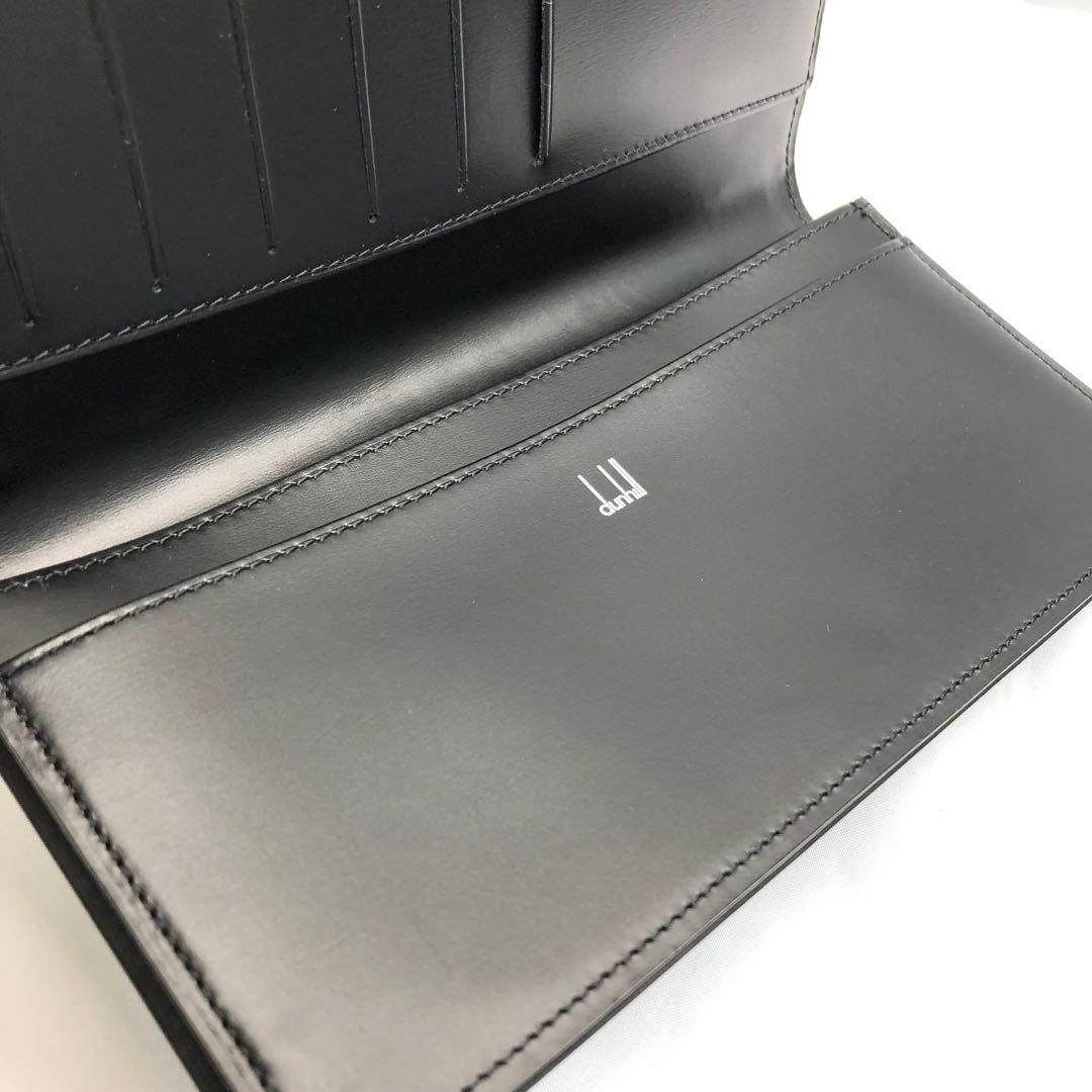 【未使用✨】　dunhill ダンヒル 二つ折り長財布 レザー ブラック　箱付き