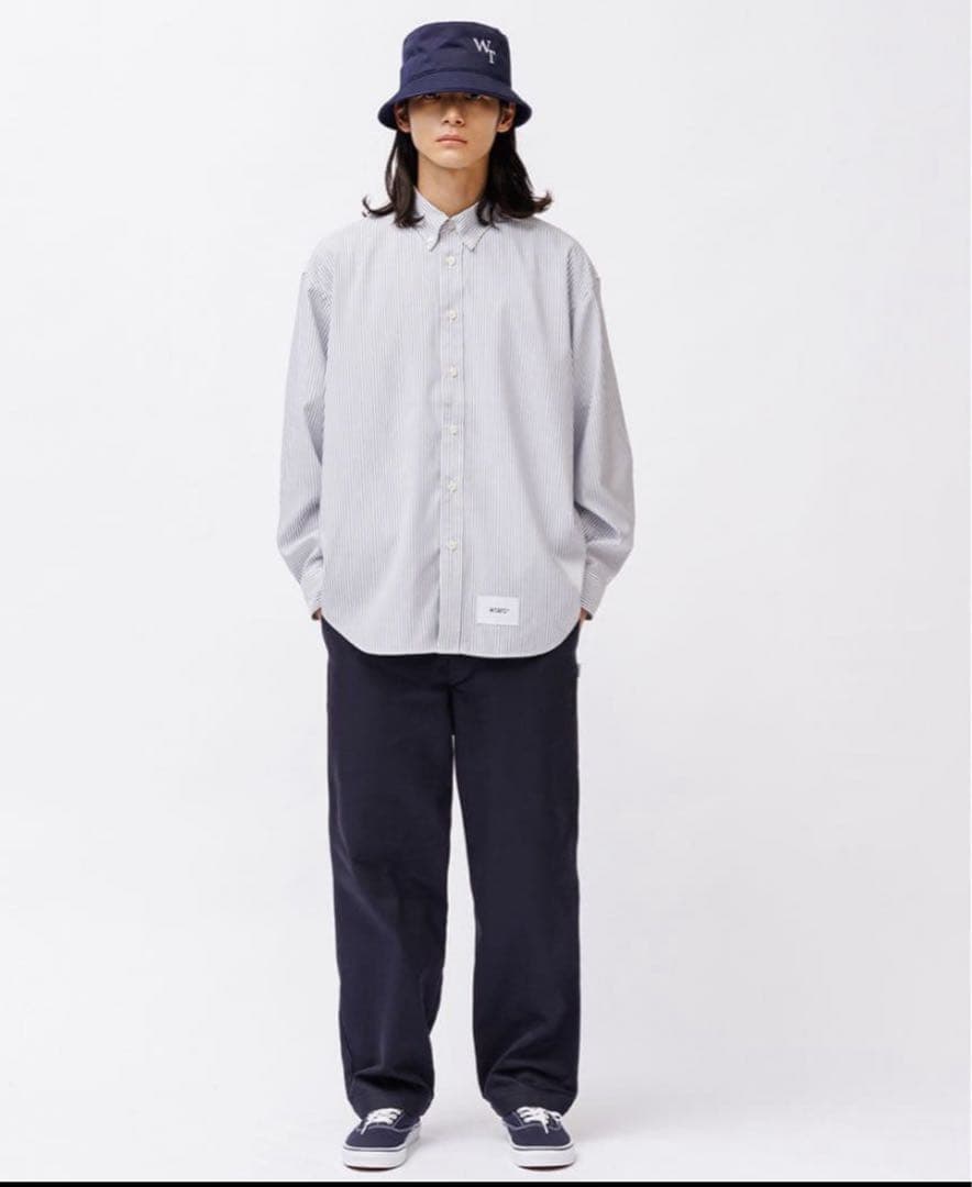 WTAPS 《242CWDT-SHM01》COOLMAXサイズLストライプシャツ