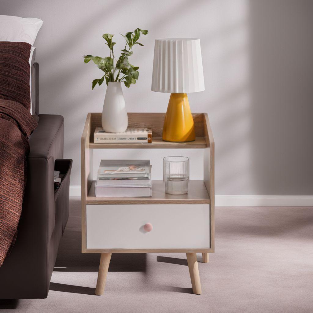 ベッド周り収納 引出し 多機能 サイドテーブル 北欧 ナイト