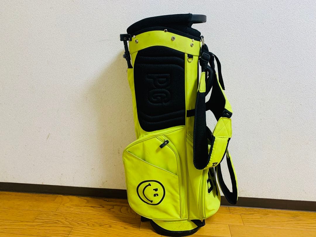 PEARLY GATES 蛍光イエロー ゴルフバッグ