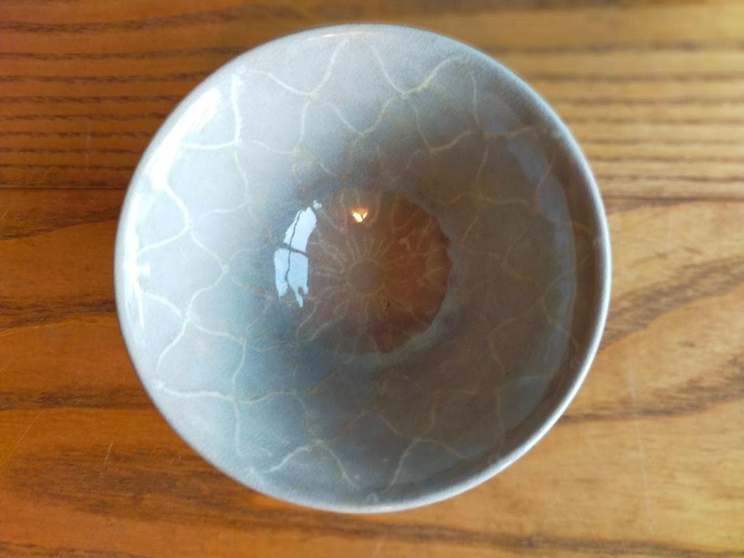 十二代坂倉新兵衛　萩 網紋飯碗　六客　共箱