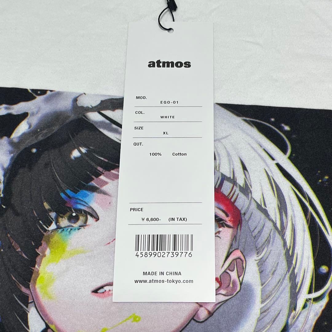 528 タグ付新品米山舞EGOアートatmos限定XL白グラフィック大判プリント