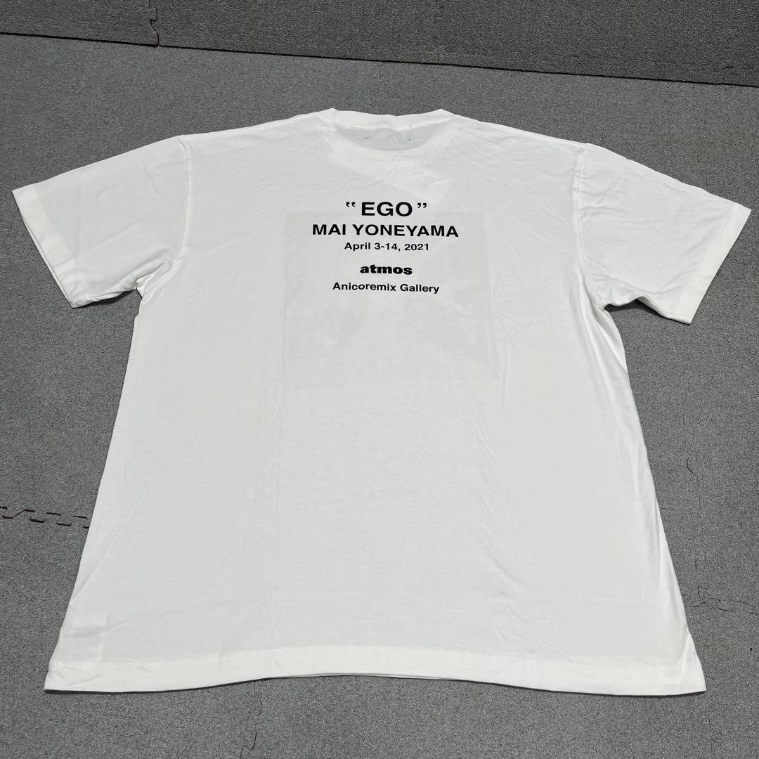 528 タグ付新品米山舞EGOアートatmos限定XL白グラフィック大判プリント