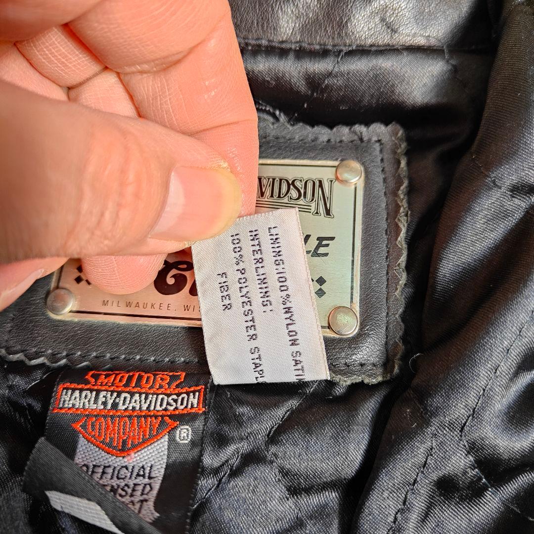 ハーレーダビッドソン　スクリーミン　　イーグル　レザーライダース　36　黒　本革