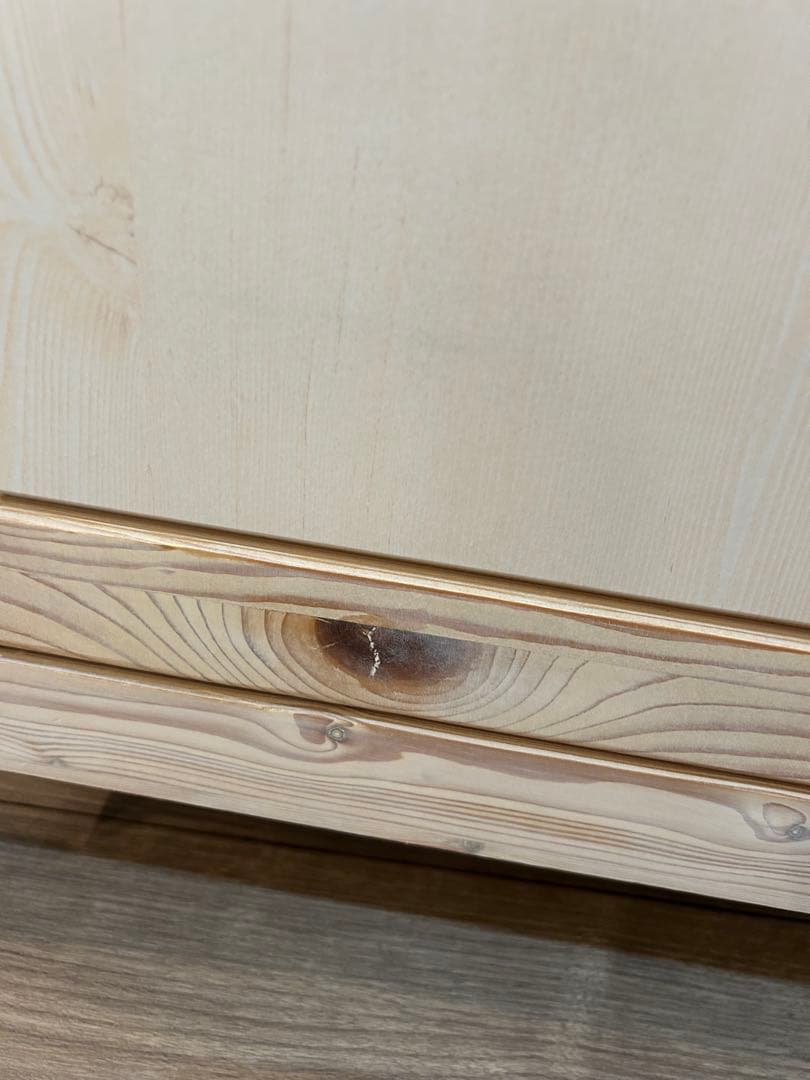 カウンター　ワゴン　ホワイト　シナモ