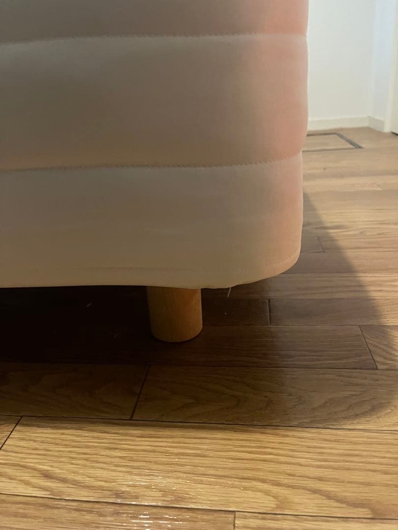 無印脚付きベッド　セミダブル