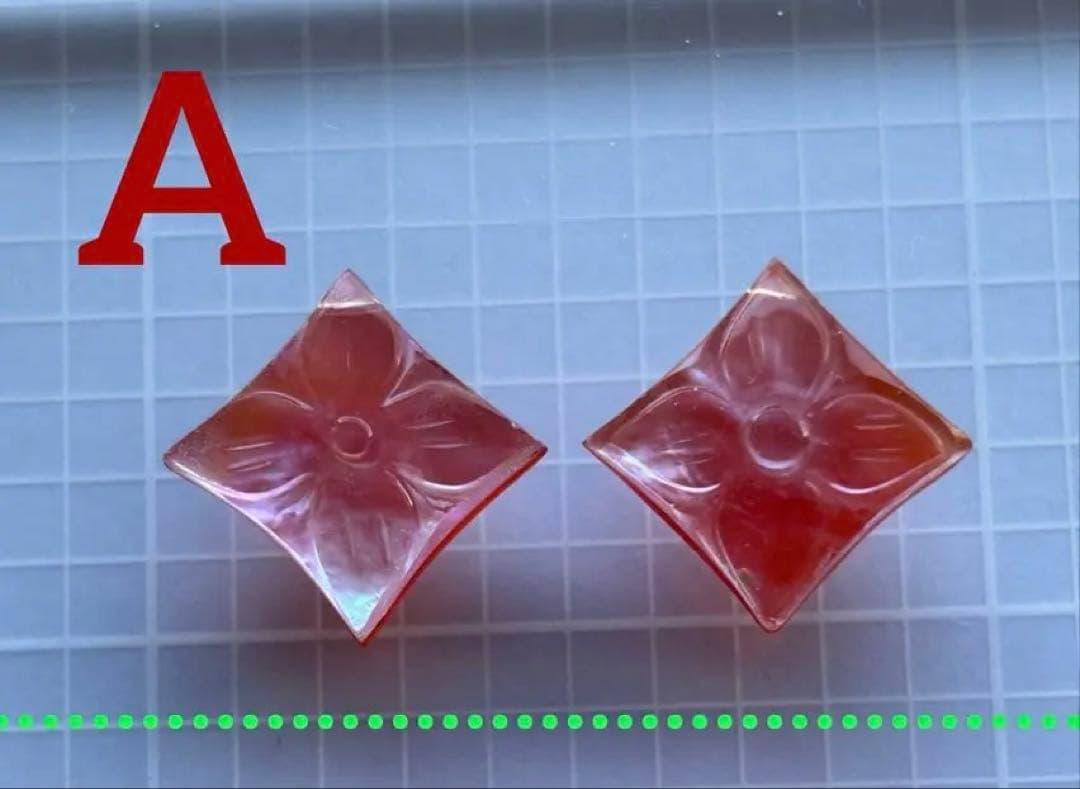 ポメころび✨ピンクアメジスト×MOP＆ドラゴンガーネット他ピアスチャーム