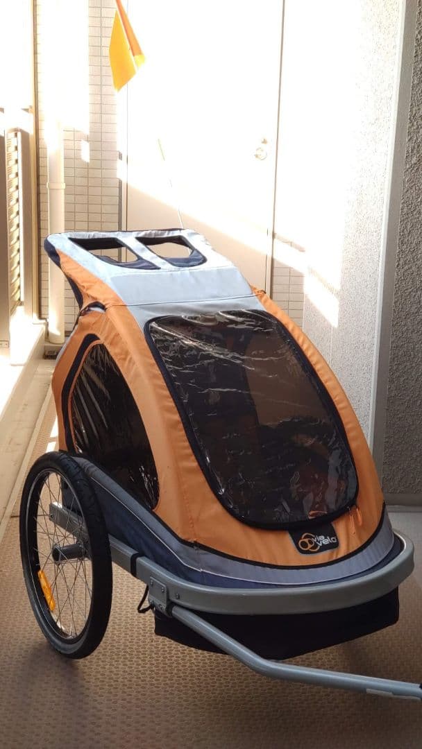 Via Velo チャイルドトレーラー（コストコ購入・ヒッチコネクター3個付き）