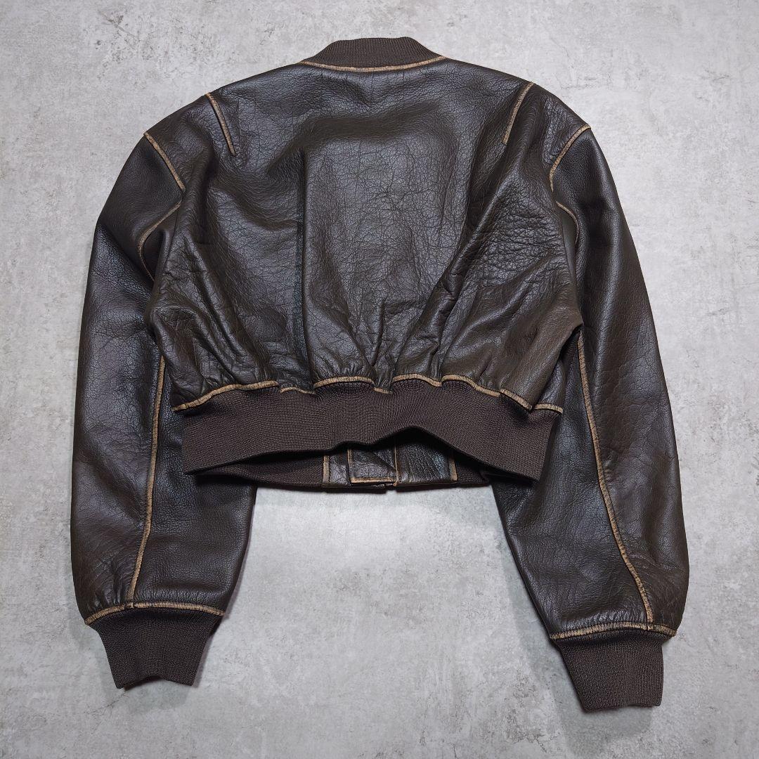 ARMA アルマ ELETTRA レザージャケット ヴィンテージ加工 36