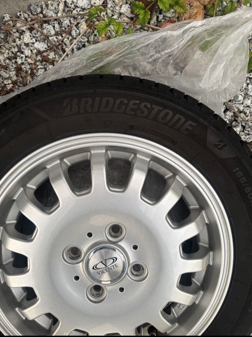 ②165×65×14 エブリィワゴン専用ホイールつき ブリザック VRX3 4本