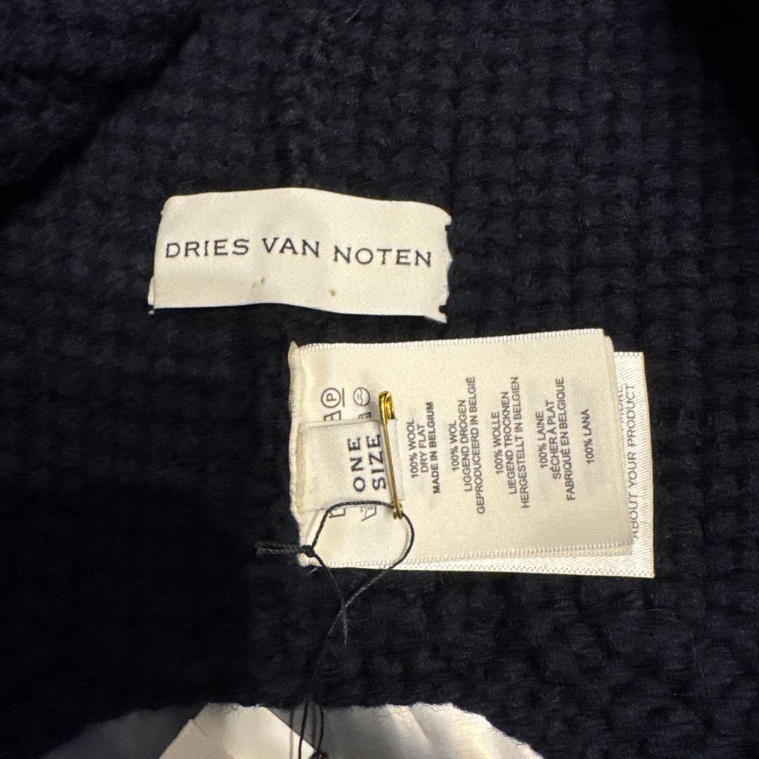 DRIES VAN NOTEN ジップアップ ウールマフラー