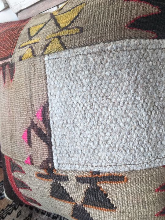 ビンテージラグ　トルコラグ　オールドキリム　クッションカバー　パッチワーク♯13
