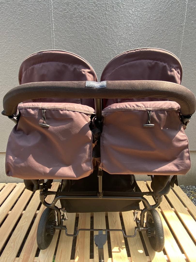 美品★エアバギー ココダブル 双子用ベビーカー　バギーボード　セット付き