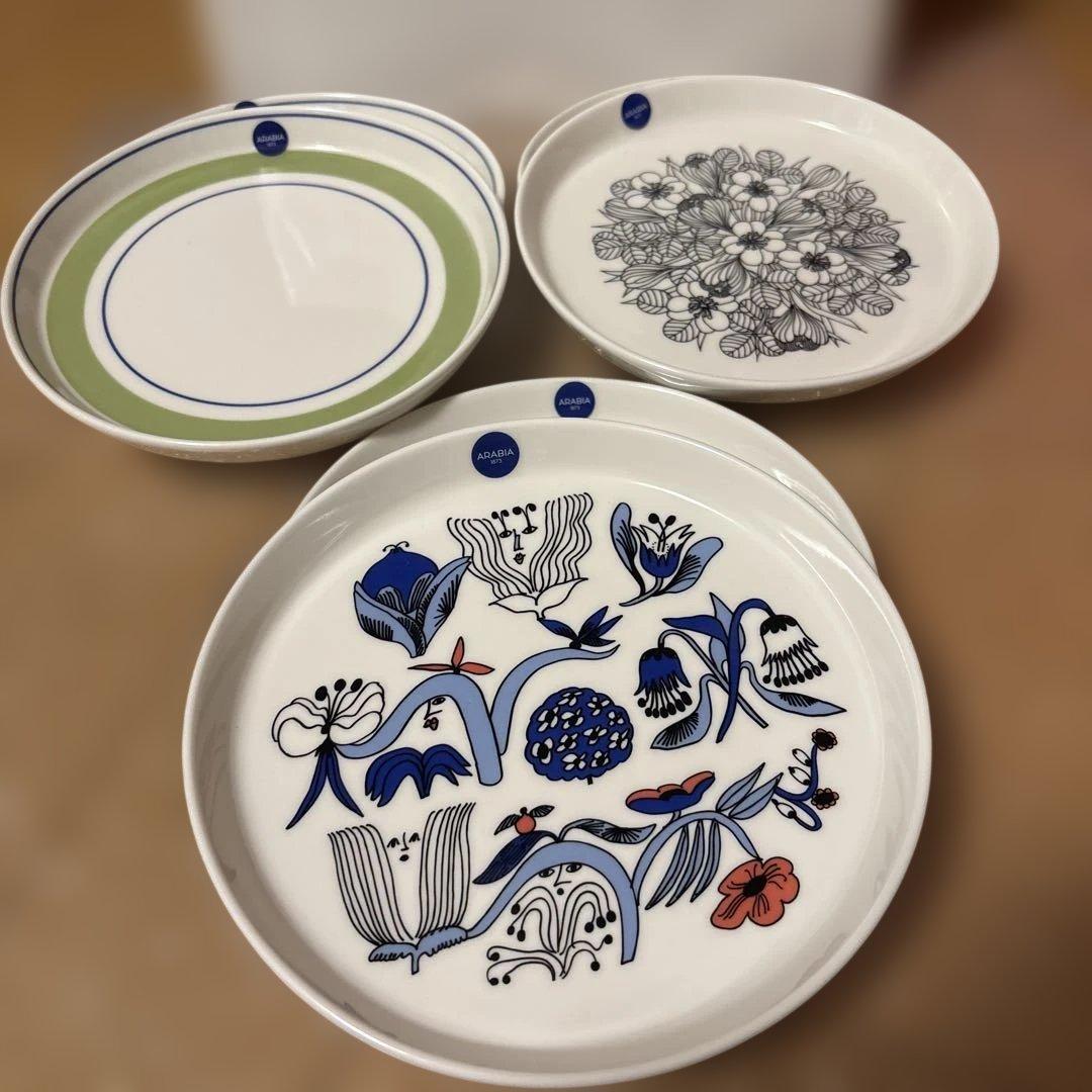 ARABIA プレート（クロッカス、プータリフリなど）セット