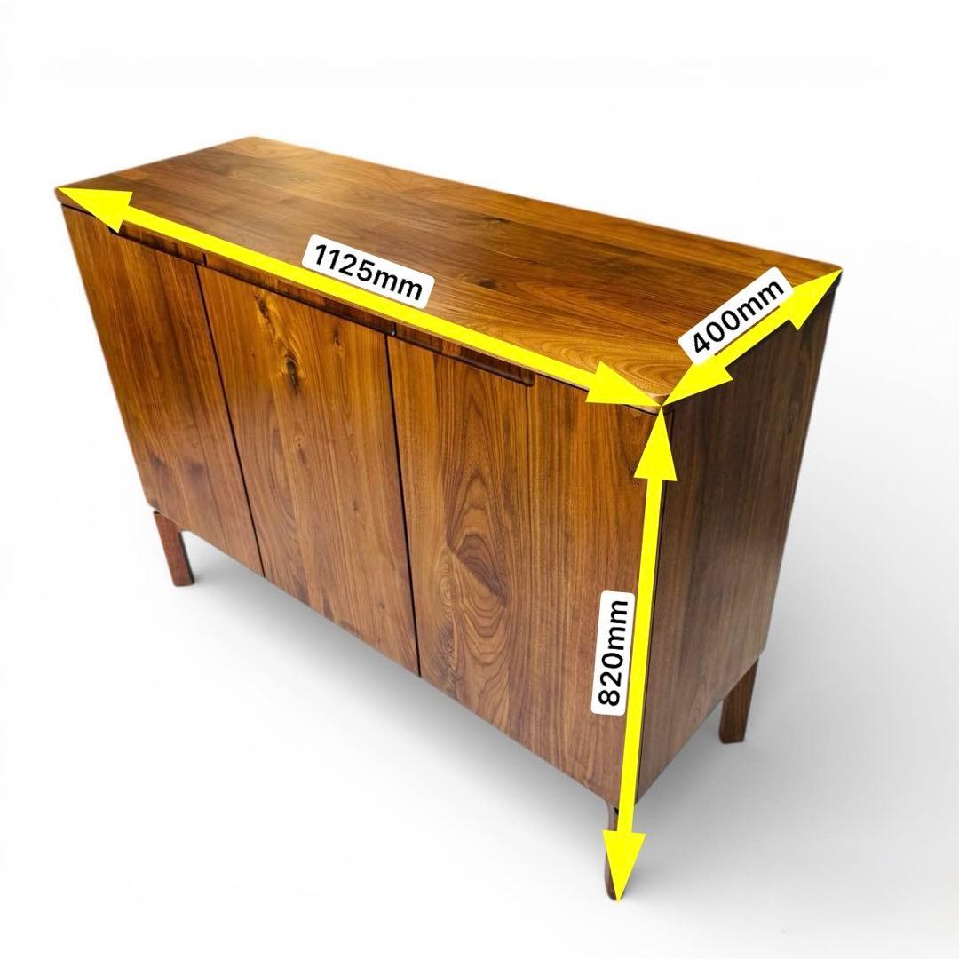 【美品】 大川家具 リビングボード サイドボード ウォールナット 北欧 ミモザ