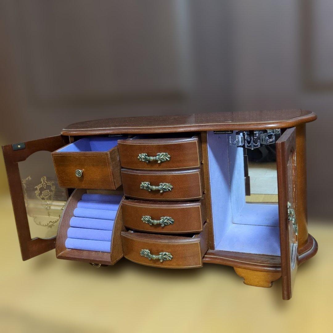 オルゴール　ジュエリーボックス　レトロ　アンティーク　大きめ