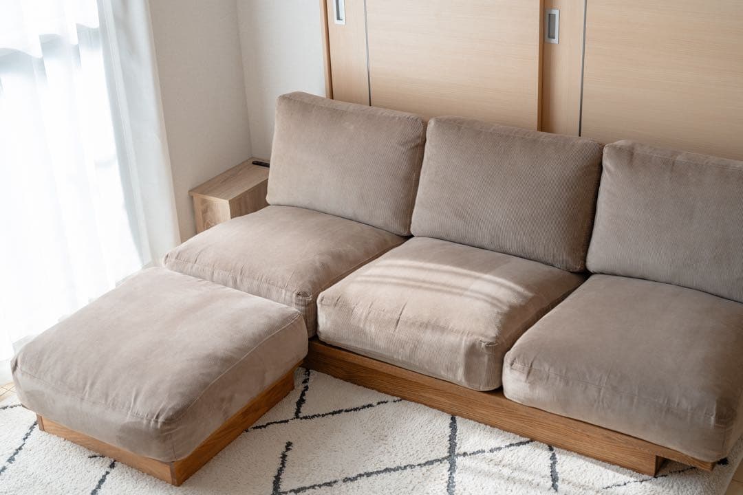 MOMO NATURAL/クラウドローソファ オットマン/ソファ別売/たのメル便