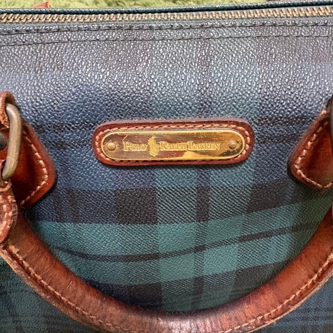 POLO RALPH LAUREN ラルフローレン　チェックミニボストンバック