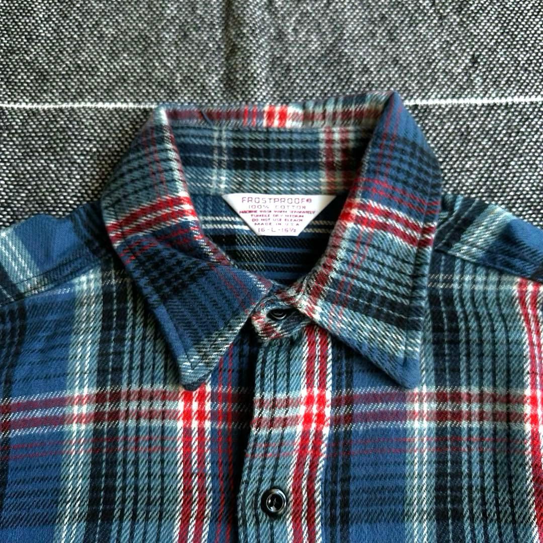 トップス 70s frostproof heavy flannel shirt USA
