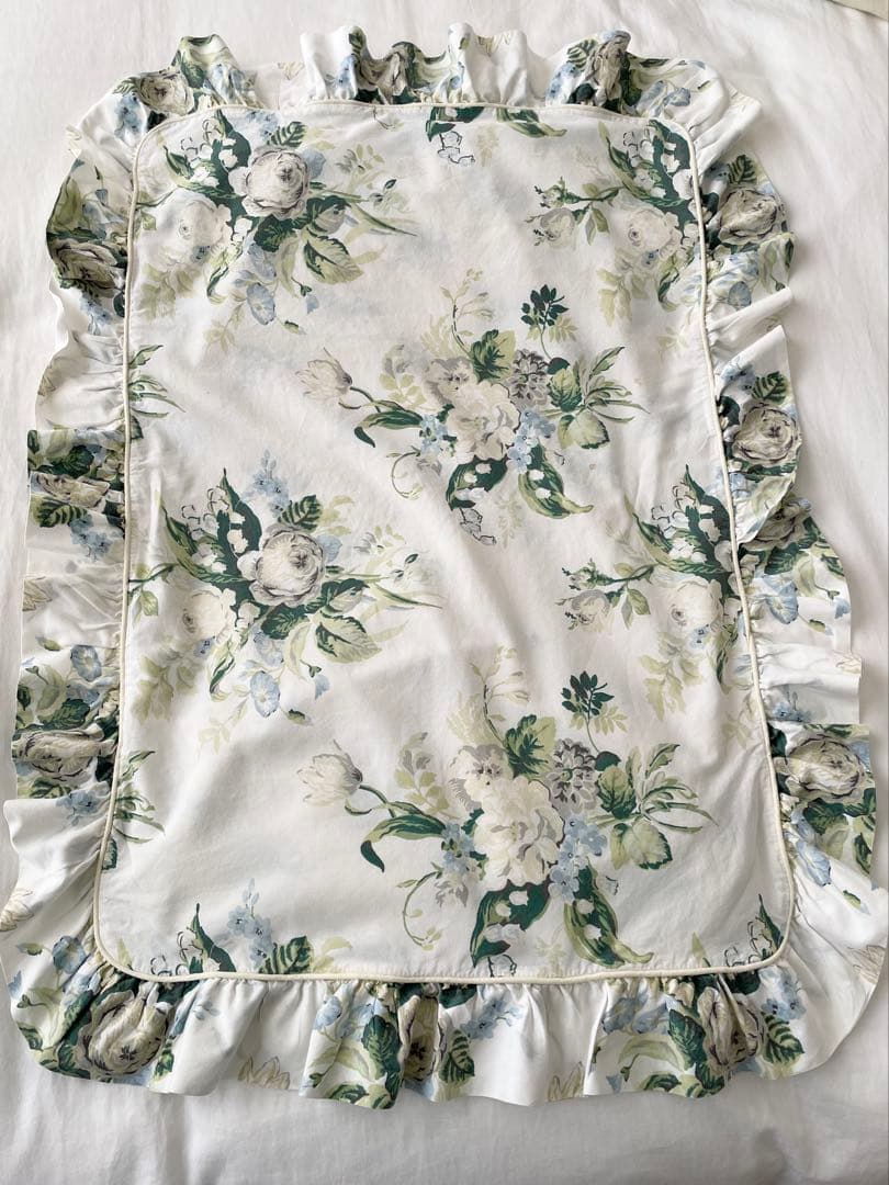 ローラアシュレイ デュべカバー ダブル 英国製 USED