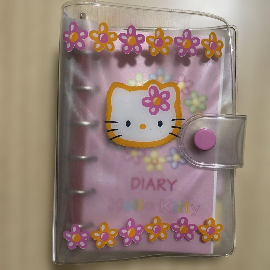 【平成レトロ】ハローキティ　カオハナ　ダイアリー 　手帳　６穴　1998年