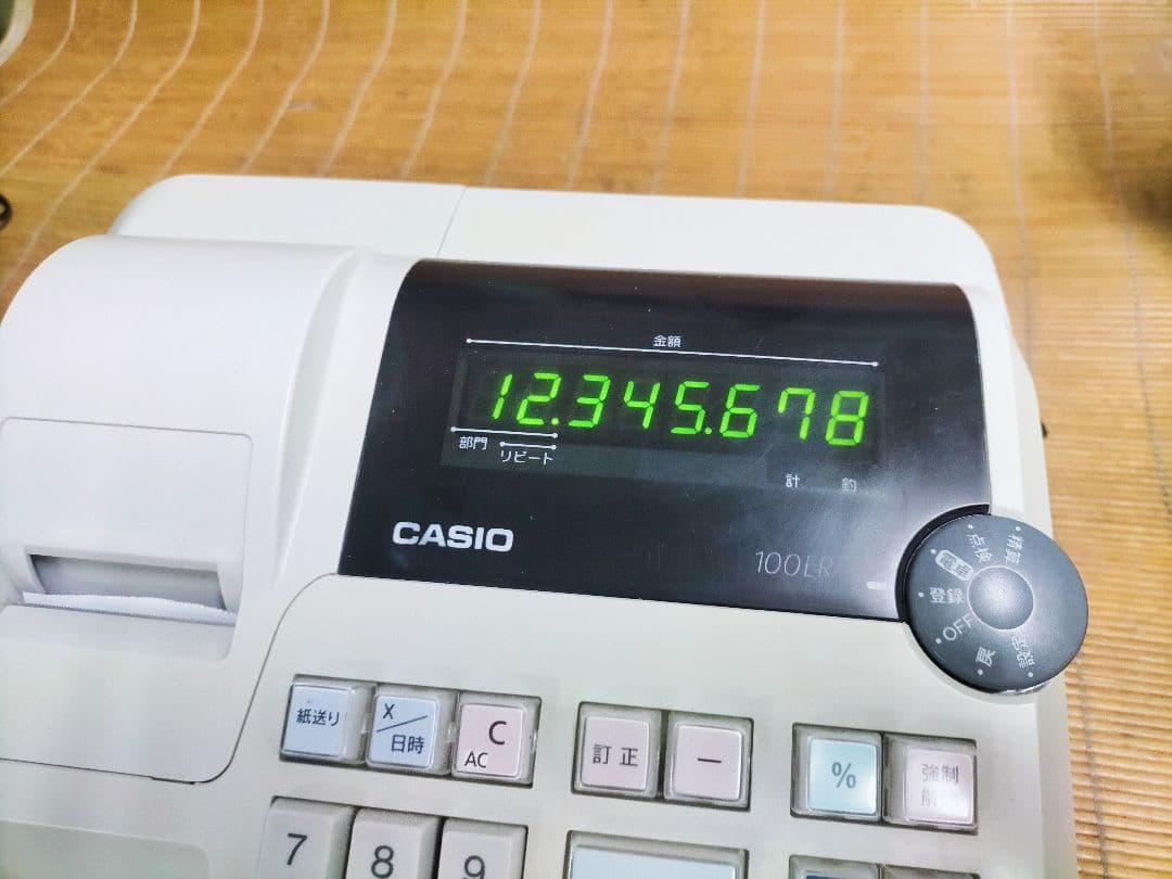 カシオレジスター　100ER　簡単便利特殊　送料込　277288