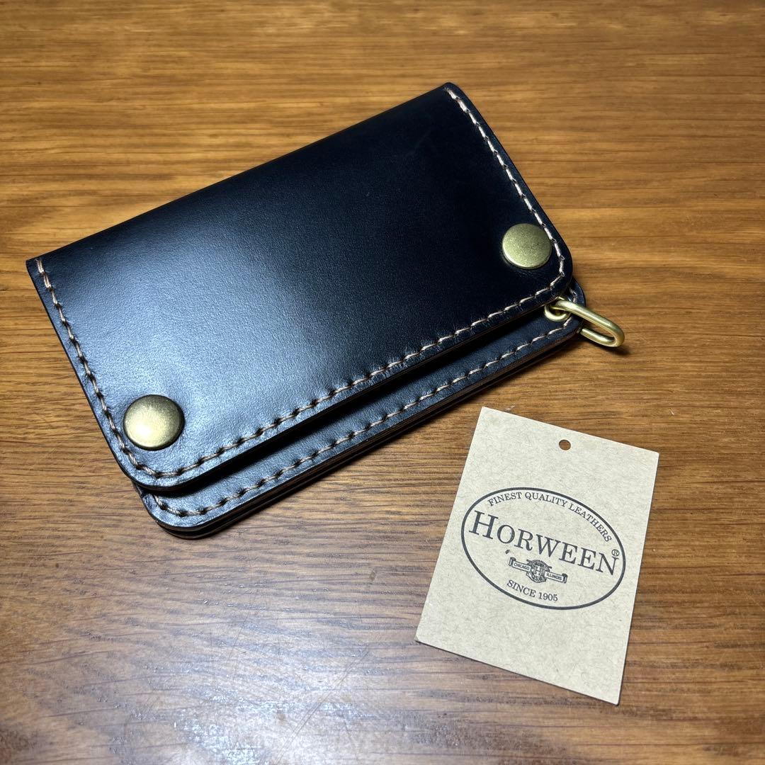 acsid ショートウォレット 糸ベージュ　マチ付き