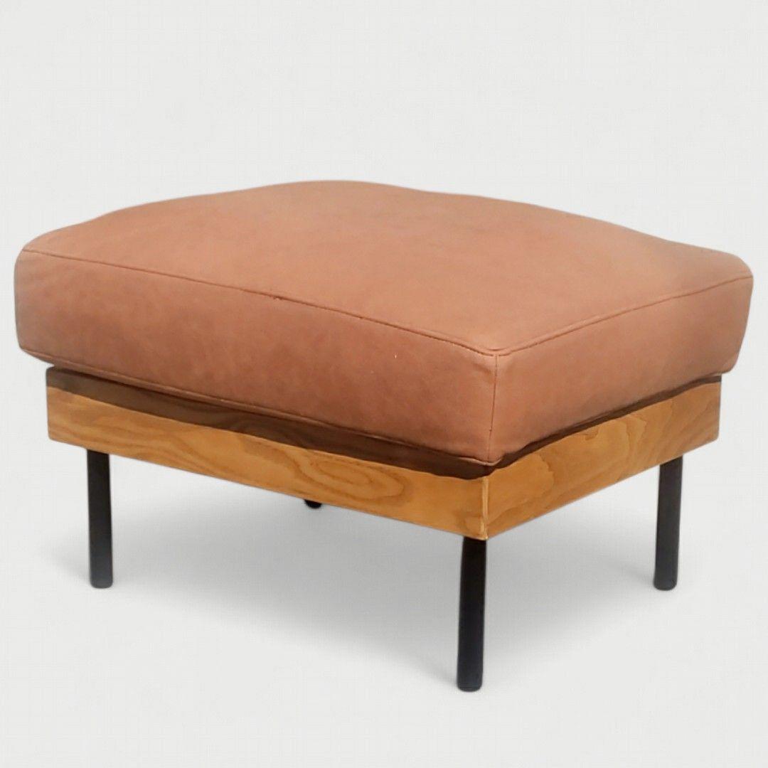 unico TREL オットマン アッシュ アイアン スツール