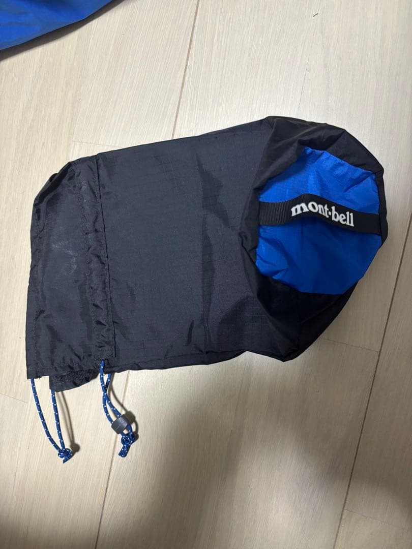 montbellマウンテンパーカー ドローコード　収納袋付き　テック系 y2k