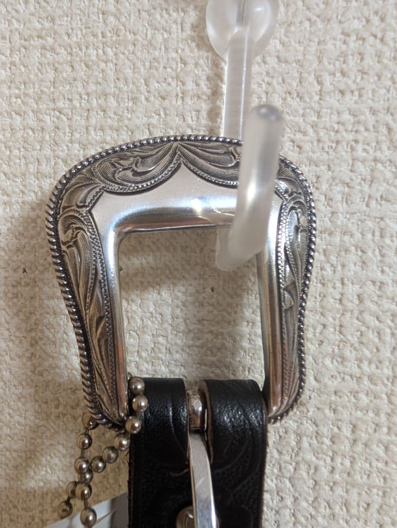 HTC WESTERN BELT エンボス加工フラワーターコイズ32新品未使用品