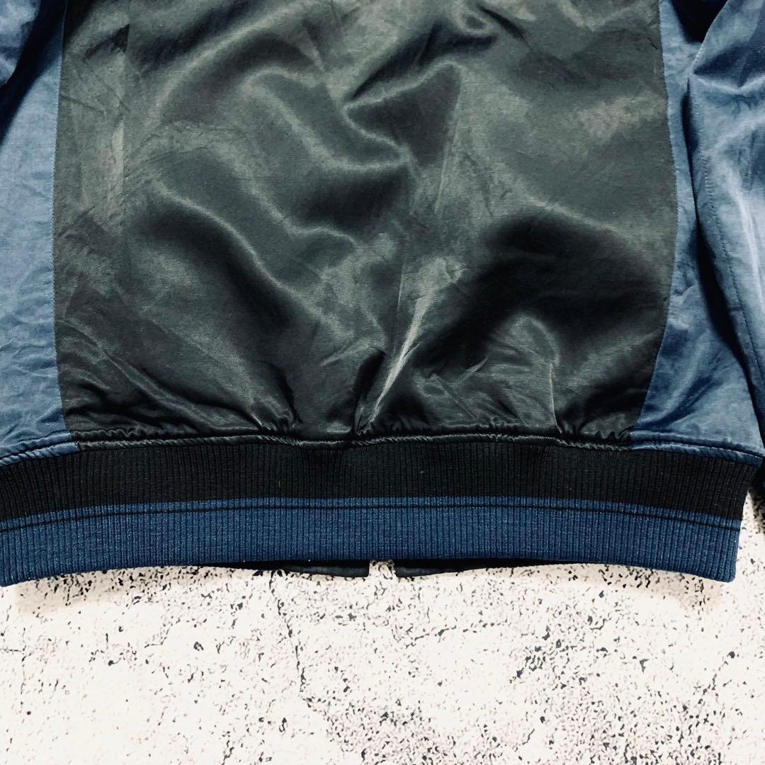 LAD MUSICIAN リバーシブル　ナイロンボンバージャケット　MA1 黒青