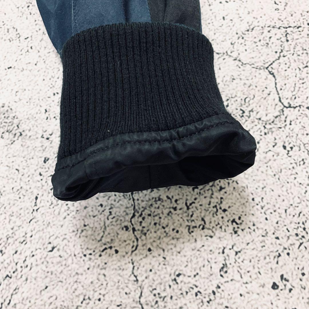 LAD MUSICIAN リバーシブル　ナイロンボンバージャケット　MA1 黒青