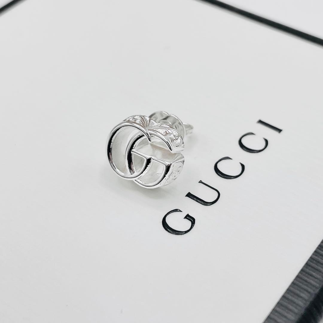 【超美品/超希少】グッチ　ピアス　片耳　インターロッキング　アラベスク　ダブルG