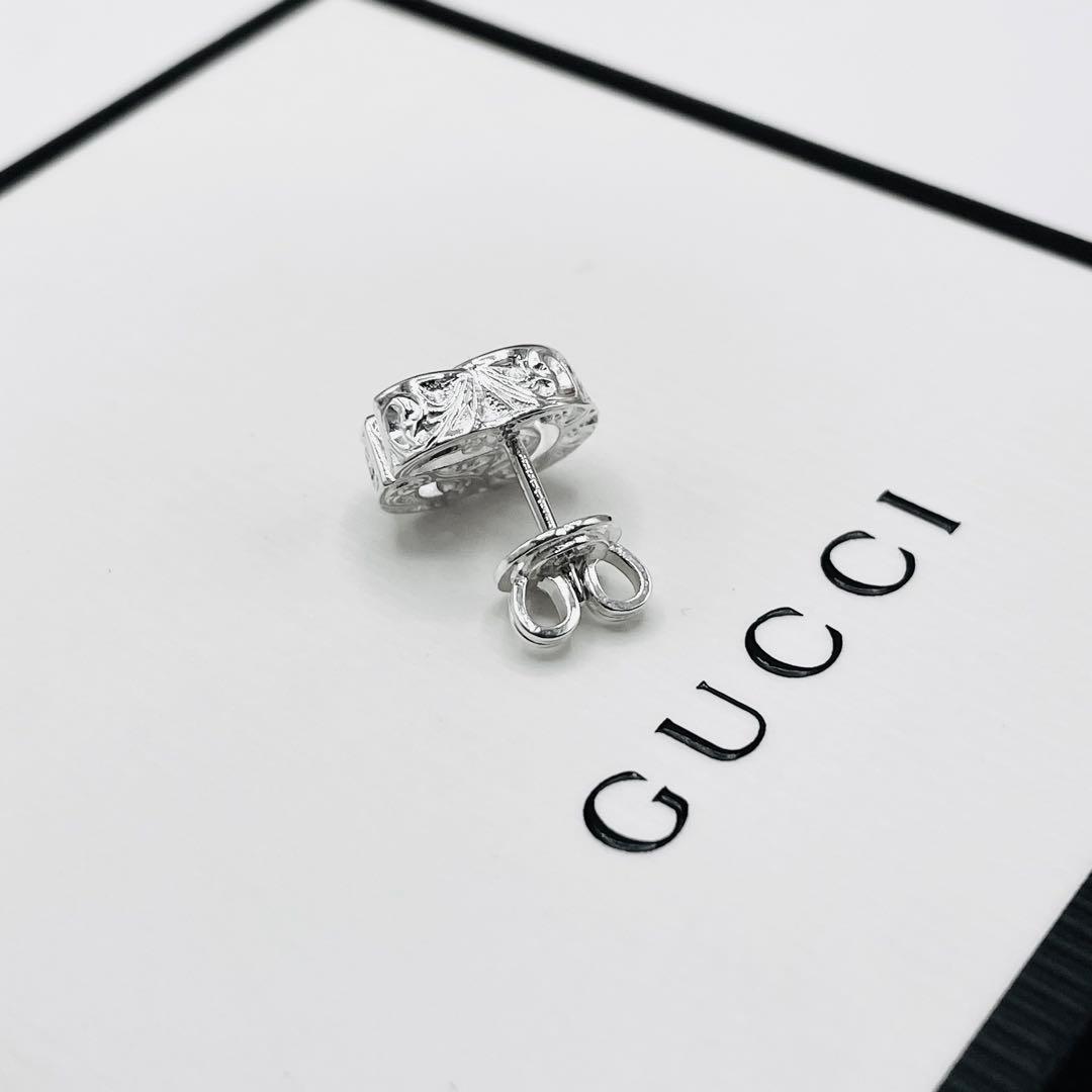 【超美品/超希少】グッチ　ピアス　片耳　インターロッキング　アラベスク　ダブルG